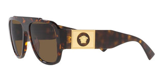 Versace VE 4436U men Havana Visor Sunglasses