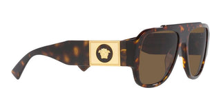 Versace VE 4436U men Havana Visor Sunglasses