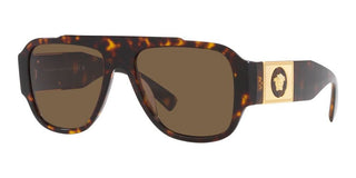 Versace VE 4436U men Havana Visor Sunglasses