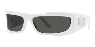 Versace VE 4446 men White Visor Sunglasses