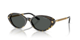 Versace VE 4469 women Havana Oval Sunglasses