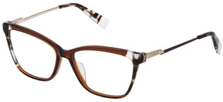 Furla VFU293 women Brown Geometric Eyeglasses