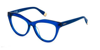 Furla VFU766 unisex Blue Cat Eye Eyeglasses