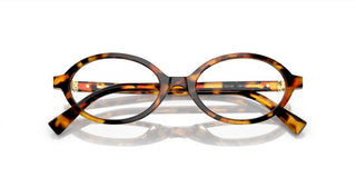 Miu Miu VMU 01XV women Havana Geometric Eyeglasses