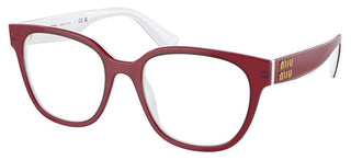 Miu Miu VMU 02VV women Red Geometric Eyeglasses