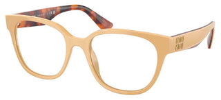 Miu Miu VMU 02VV women Brown Geometric Eyeglasses