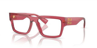 Miu Miu VMU 02XV women Red Geometric Eyeglasses