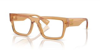 Miu Miu VMU 02XV women Yellow Geometric Eyeglasses