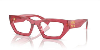 Miu Miu VMU 03XV women Red Geometric Eyeglasses