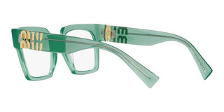 Miu Miu VMU 04UV women Green Squared Eyeglasses