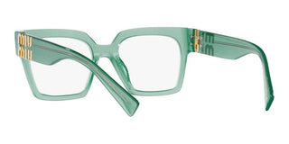 Miu Miu VMU 04UV women Green Squared Eyeglasses