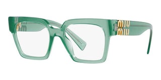 Miu Miu VMU 04UV women Green Squared Eyeglasses