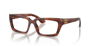 Miu Miu VMU 04XV women Brown Geometric Eyeglasses