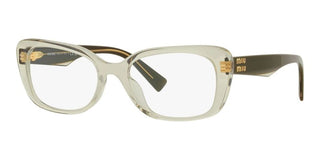 Miu Miu VMU 07VV women Green Squared Eyeglasses