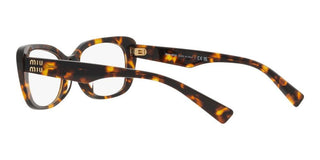 Miu Miu VMU 07VV women Havana Squared Eyeglasses