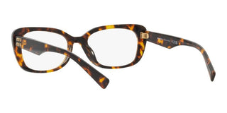 Miu Miu VMU 07VV women Havana Squared Eyeglasses