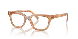 Miu Miu VMU 07XV women Havana Geometric Eyeglasses