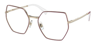 Miu Miu VMU 50VV women Red Geometric Eyeglasses