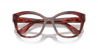 Miu Miu VMU 05XV women Red Squared Eyeglasses