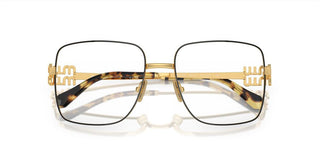 Miu Miu VMU 51XV women Gold Squared Eyeglasses