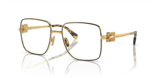 Miu Miu VMU 51XV women Gold Squared Eyeglasses