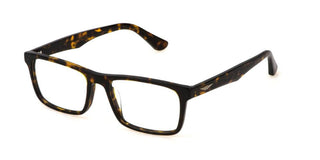 Police VPLN16 unisex Havana Squared Eyeglasses