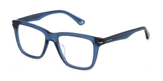 Police VPLN19 unisex Blue Squared Eyeglasses