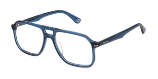 Police VPLN21 unisex Blue Squared Eyeglasses