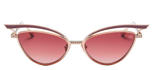 Valentino V - GLASSLINER women Gold Cat Eye Sunglasses