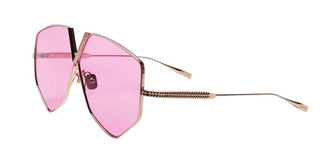 Valentino V - HEXAGON unisex Rose gold Geometric Sunglasses