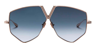 Valentino V - HEXAGON unisex Gold Geometric Sunglasses