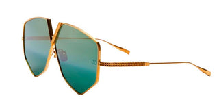 Valentino V - HEXAGON unisex Gold Geometric Sunglasses