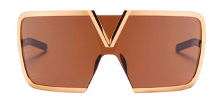 Valentino V - ROMASK unisex Gold Shield Sunglasses