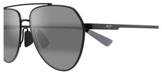 Maui Jim WAIWAI 634 men Black Pilot Sunglasses