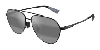 Maui Jim WAIWAI 634 men Black Pilot Sunglasses