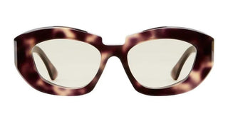 Kuboraum X23 Unisex Havana Geometric Sunglasses