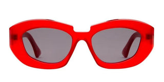 Kuboraum X23 Unisex Red Geometric Sunglasses