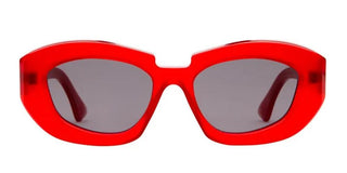 Kuboraum X23 unisex Red Geometric Sunglasses