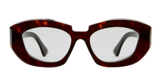 Kuboraum X23 Unisex Havana Geometric Sunglasses