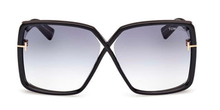 Tom Ford YVONNE FT 1117 women Black Butterfly Sunglasses