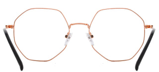 zerOne five ZO 925 women Rose gold Geometric Eyeglasses